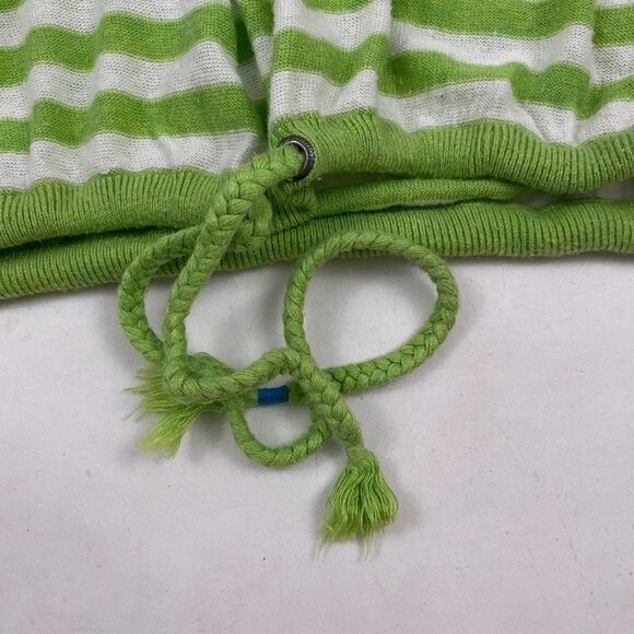 2000s hollister lime green striped v neck sweater - Picture 3 of 3